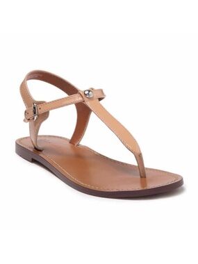 Coach Leila Leather Sandal, Size 7.5